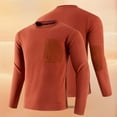 thumbnail image 1 of JUSLIO Zipper Mens Shirts Warm Fleece Sweatshirts with Pockets Long sleeve Round Neck Sweatshirts Red 5XL, 1 of 9