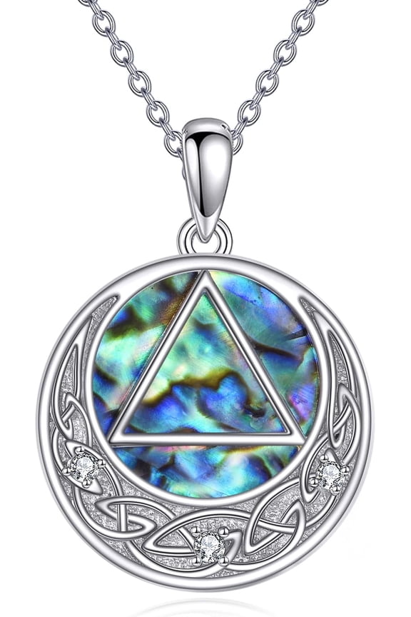 Alcoholics Anonymous Necklace 925 Sterling Silver Alcoholics Anonymous Necklace Pendant Jewelry Gifts for Women Men