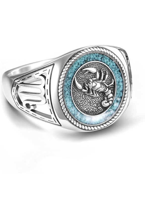 Scorpion Ring 925 Sterling Silver Turquoise Scorpion Ring Gothic Jewelry Gifts for Women Men
