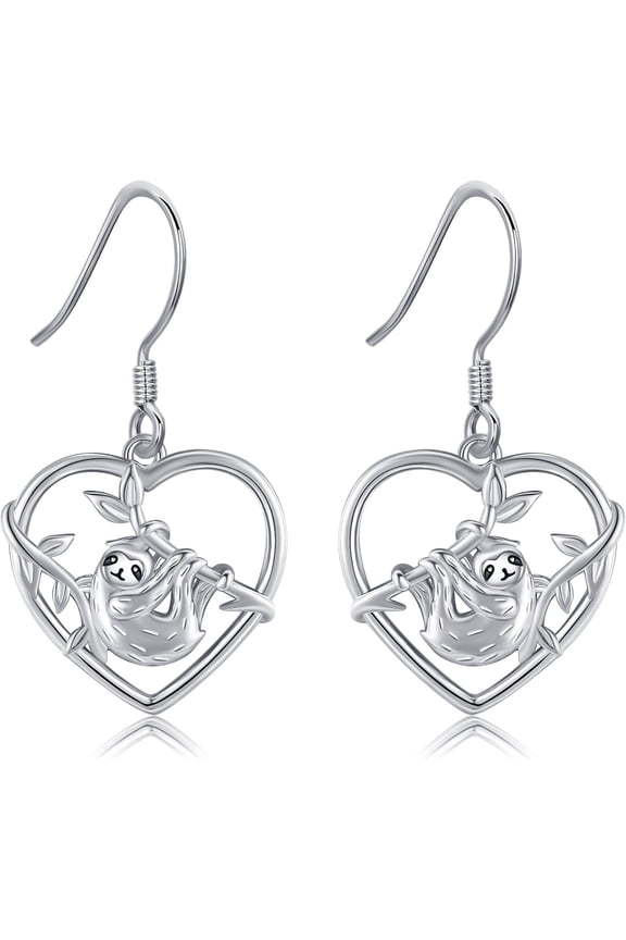 Sloth Earrings 925 Sterling Silver Animal Sloth Jewelry Gifts for Women
