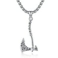 thumbnail image 1 of JUSORA Viking Axe Necklace for Men 925 Sterling Silver Norse Axe Pendant Necklace Norse Jewelry for Men Women, 1 of 6