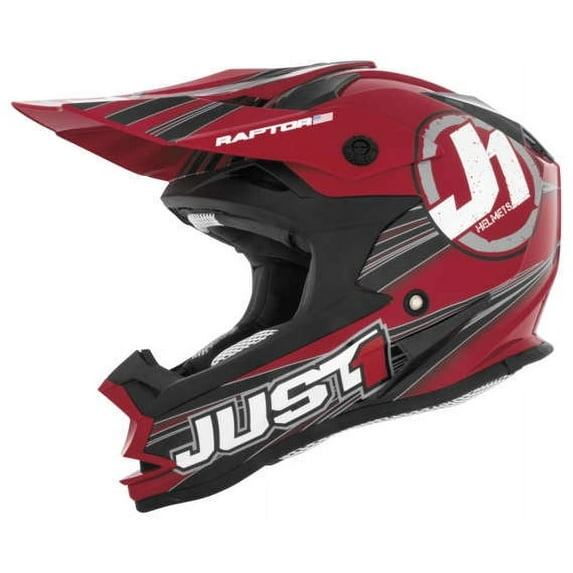 JUST 1 J32 Raptor Helmet Flat Red Youth-SM J1V322YFRDRPS