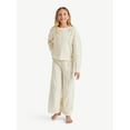 thumbnail image 1 of Justice Girls Long Sleeve Sleep Top and Flared Sleep Pants, 2-Piece, Sizes 4-18, 1 of 4