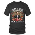 thumbnail image 1 of JUST A GIRL WHO LOVES NICK CARTER T-SHIRT, 1 of 2