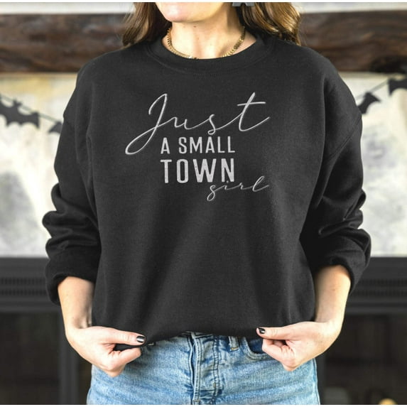 JUST A SMALL TOWN GIRL Graphic Unisex Fleece Pullover