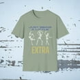 thumbnail image 1 of JUST BEING A LITTLE EXTRA FUNNY SKELETON SLANG Unisex Softstyle T-Shirt, 1 of 4