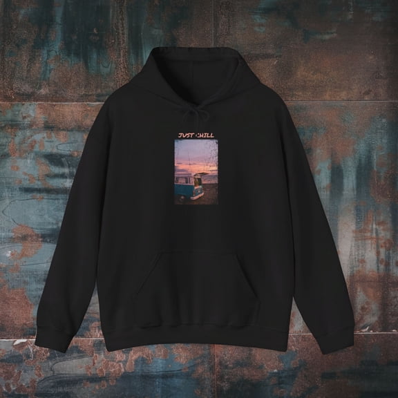 JUST CHILL Beach Aesthetic Unisex Heavy Blend™ Hooded Sweatshirt