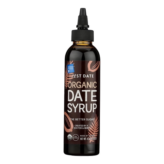 JUST DATE - Organic Date Syrup from California - 8.8 OZ, case of 1