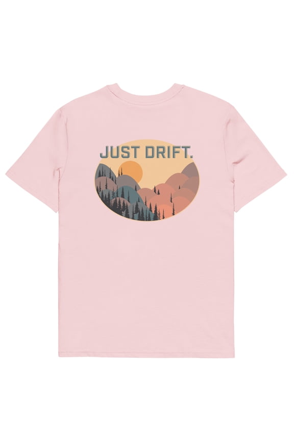 JUST DRIFT. SEEKER ORGANIC COTTON T-SHIRT Cotton Pink - Large