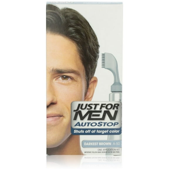 JUST FOR MEN AutoStop Haircolor, Darkest Brown A-50 1 ea (Pack of 6)