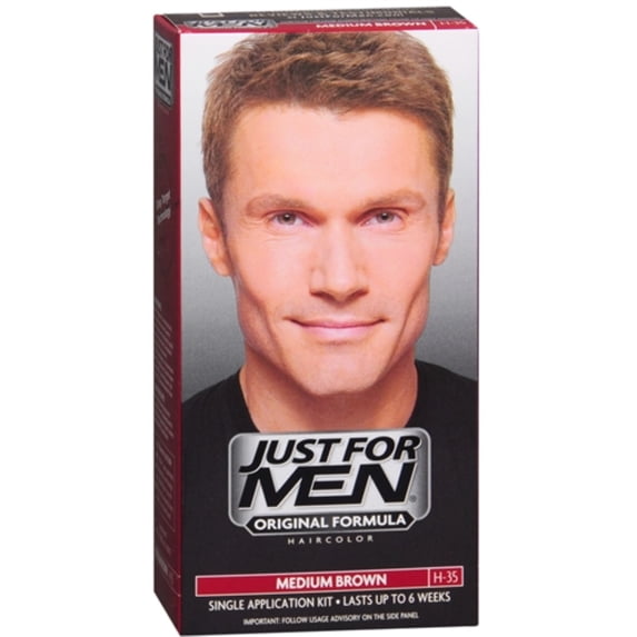 JUST FOR MEN Hair Color Medium Brown 35, 1 ea (Pack of 4)