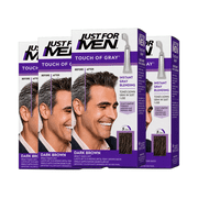  فقط للرجال اللمس of Grey Hair Treatment T-45 Dark Brown ، 1 كل عبوة من 4 