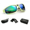 thumbnail image 1 of JUST GO Polarized Sports Sunglasses for Baseball Running Cycling Fishing Golf, Green, Blue Revo, 1 of 7