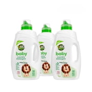 JUST GREEN ORGANIC Baby Liquid Laundry Detergent, Plant-Based Laundry Soap Newborn & Infant Clothes, Hypoallergenic, Fragrance-Free, EcoCert Certified, 30 Washes, 50.7 fl oz 1500 ml - 3 Pack