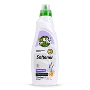 JUST GREEN ORGANIC Fabric Softener, Plant-Based Liquid Fabric Softener, Non-Toxic, Hypoallergenic, EcoCert Certified, Vegan, Natural Lavender Scent, Static Control, 32 Washes, 33.8 fl oz 1000 ml