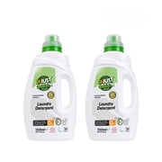 JUST GREEN ORGANIC Liquid Laundry Detergent, Plant-Based Laundry Soap, Non-Toxic, Hypoallergenic, Fragrance-Free, EcoCert Certified, Vegan, For Whites & Colors, 30 Washes, 50.7 fl oz 1500 ml 2 Pack