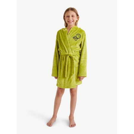 Justice x Grinch Girls Long Sleeve Sleep Robe, One-Piece, Sizes 4-18