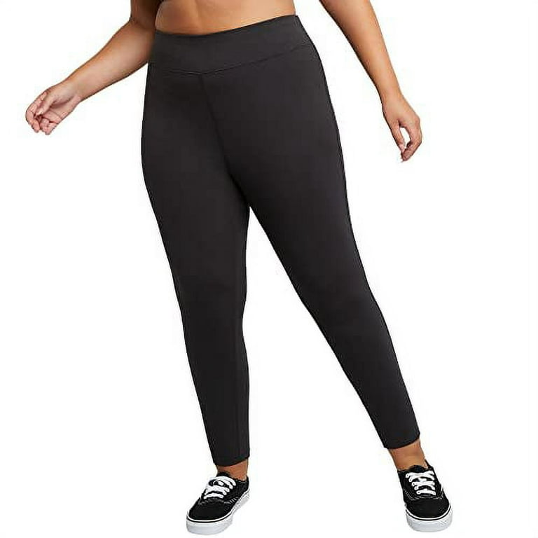 JUST MY SIZE womens .. Long Legging Pants, Black, .. 2X US