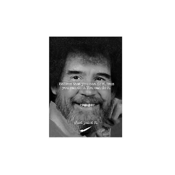 JUST PAINT IT BOB ROSS MAGNET - Officially Licensed Just Paint It Artwork Decorative Refrigerator Magnet - 2.5" x 3.5"