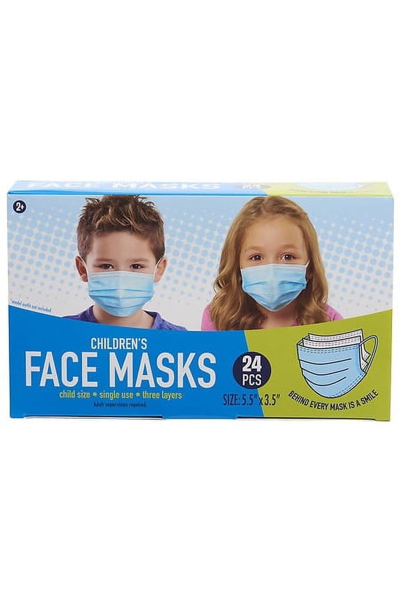Children S 3-ply Face Masks - 24.0 Ea