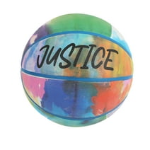 JUSTICE SPORTS WATERCOLOR SERIES RUBBER BASKETBALL (BLACK) (28.5)