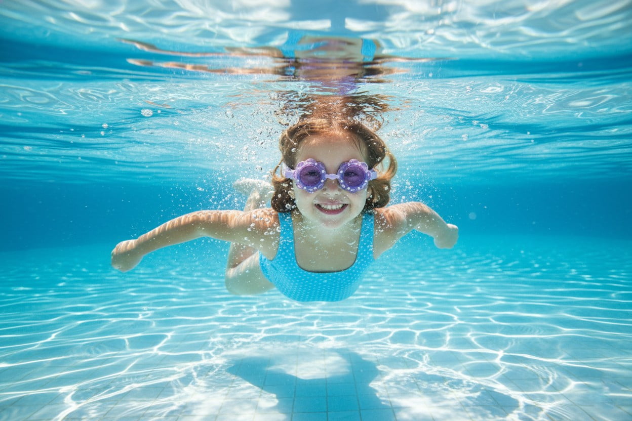 Justice Swim Goggles - Lilac