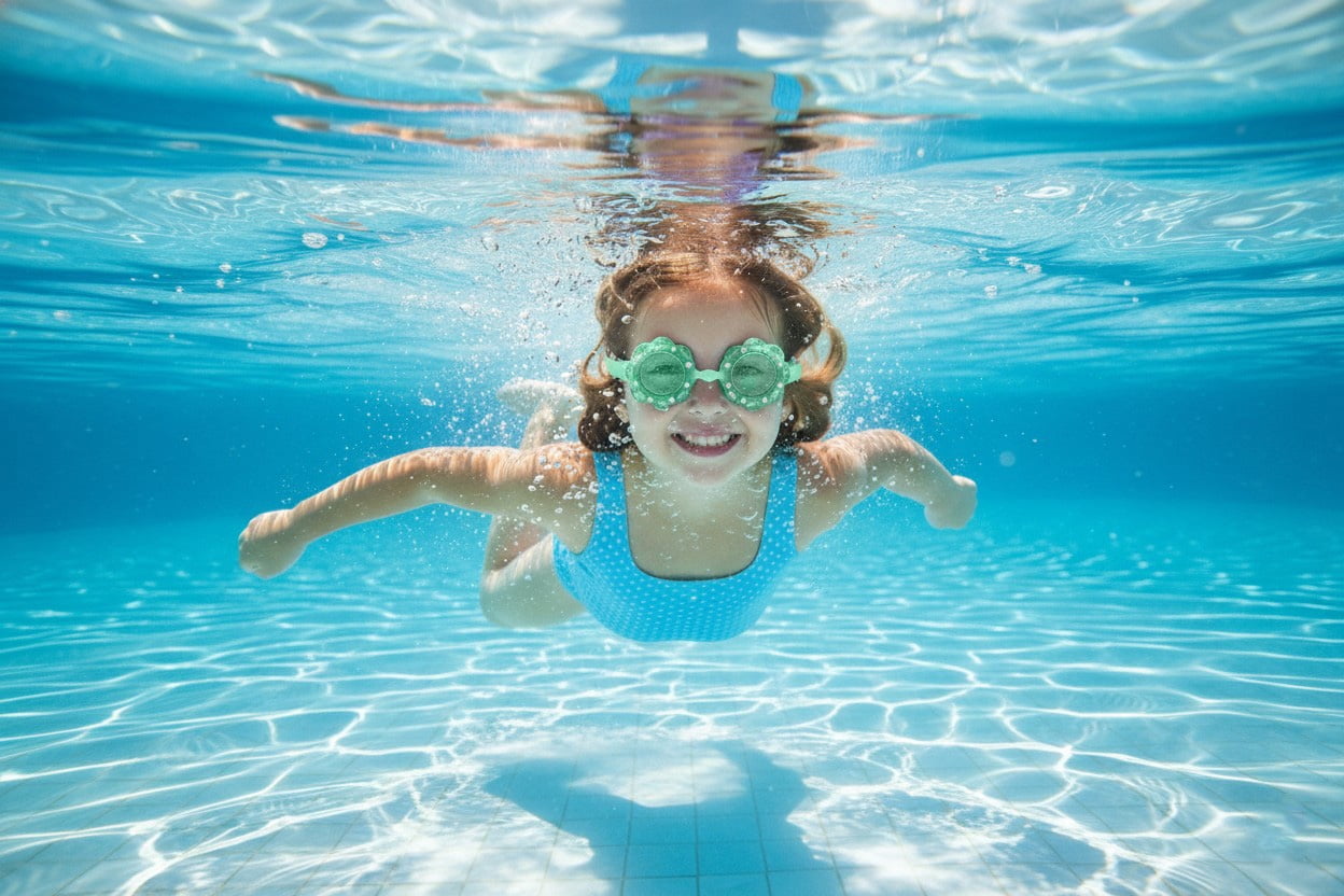 Justice Swim Goggles - Turquoise