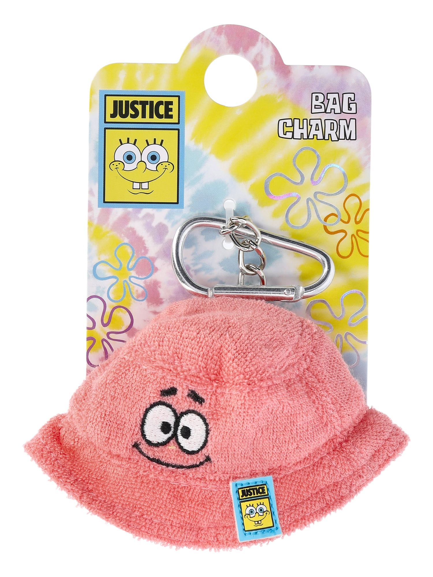 Girls X SpongeBob SquarePants Patrick Star Bucket Hat Keychain Bag Charm, Pink