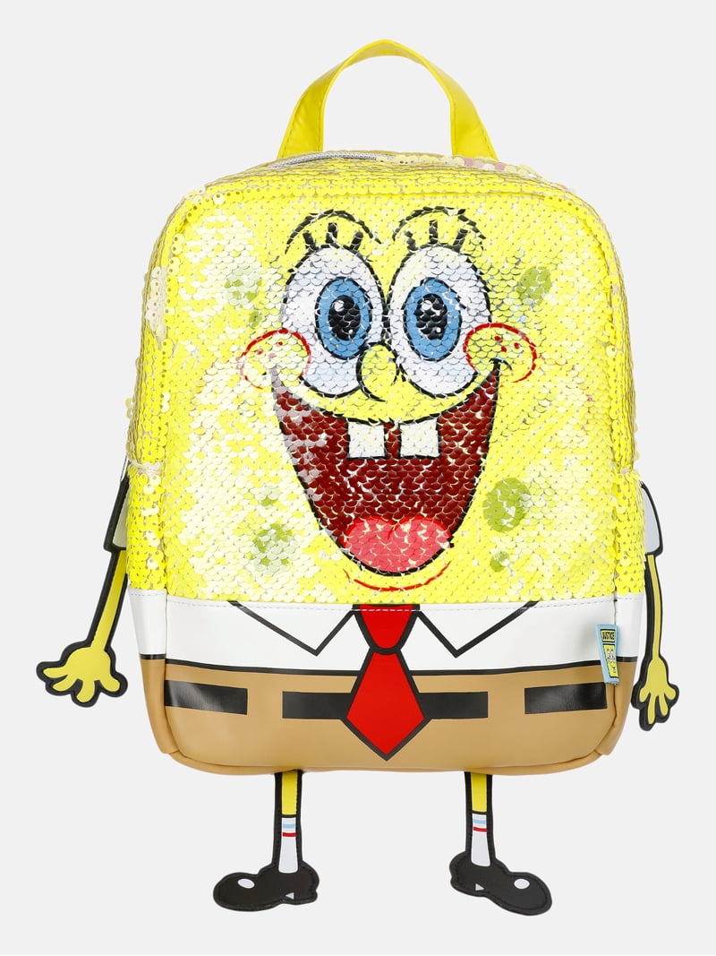 flip sequin mini backpack girls Justice Girls X SpongeBob SquarePants Flip Sequin Mini Backpack, Yellow
