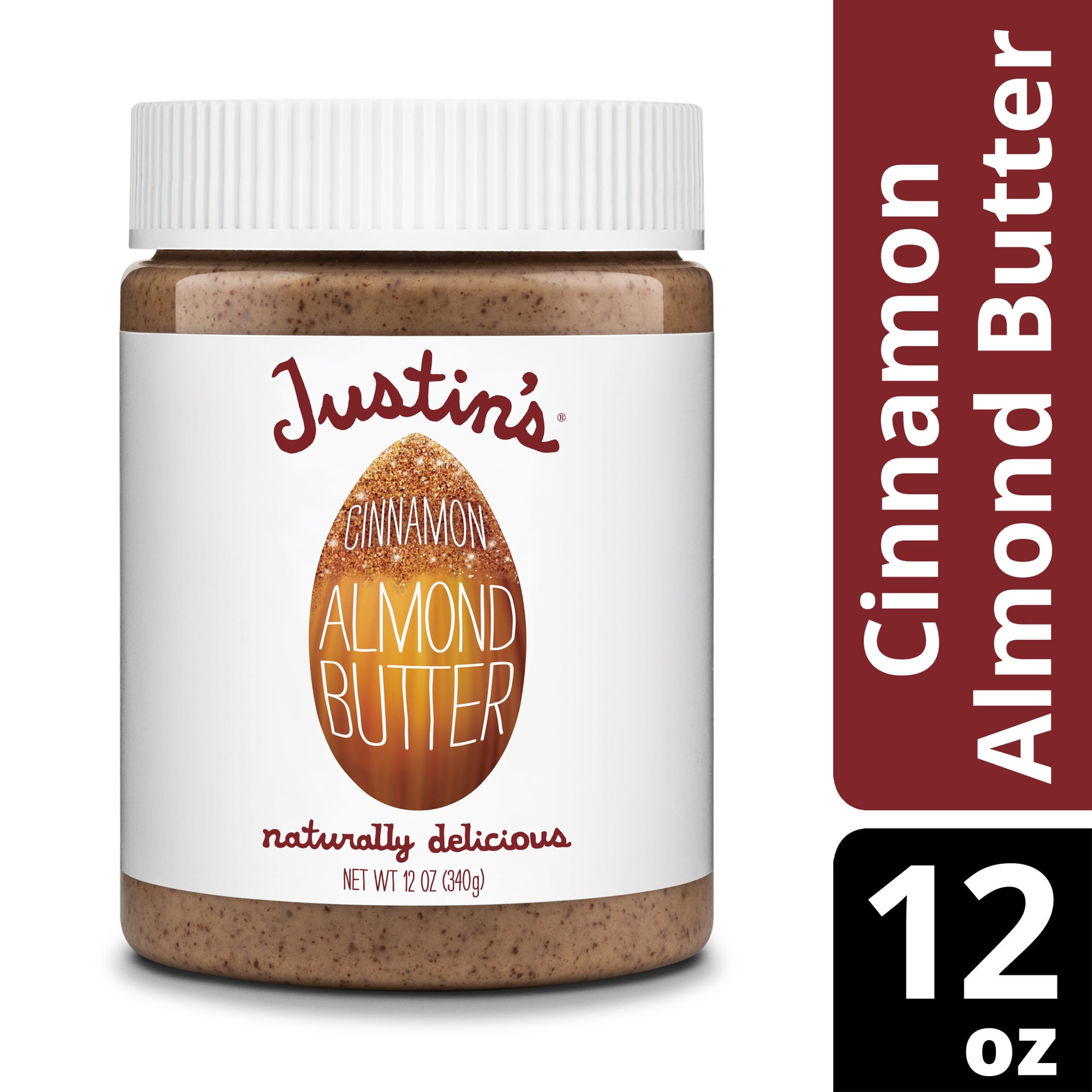 JUSTIN'S No Stir, GlutenFree Cinnamon Almond Butter, 12 oz Regular