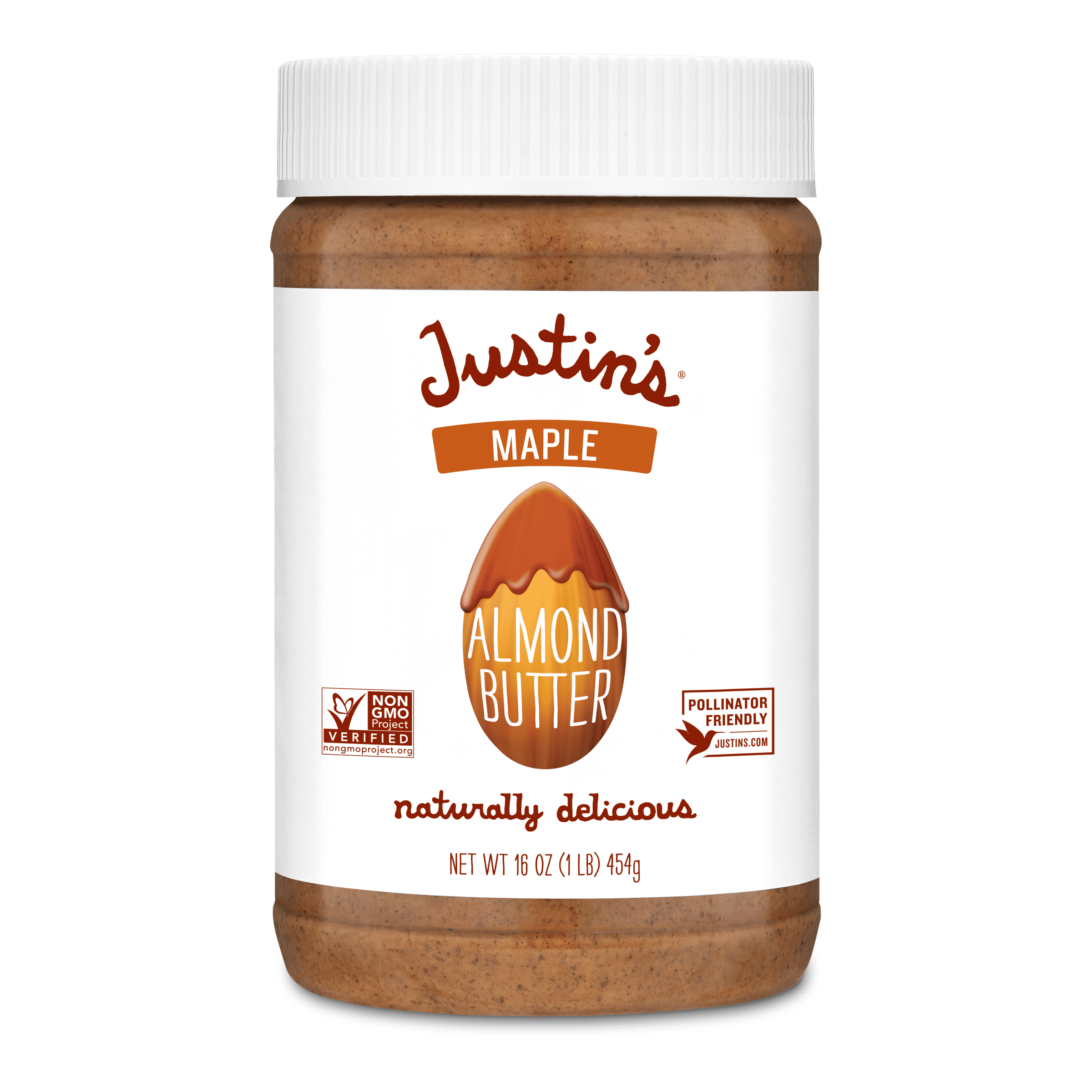 JUSTIN'S No Stir, Gluten-Free Maple Almond Butter, 16 oz Jar