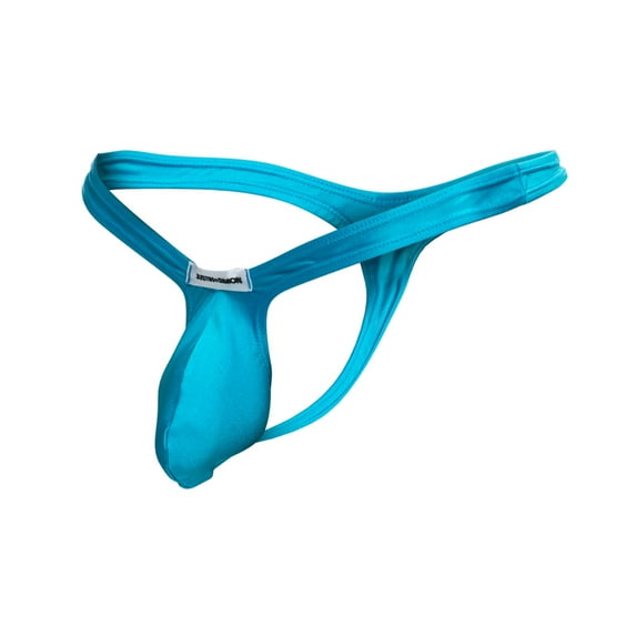 JUSTIN + SIMON Bulge Thong-Turquoise-X-Large