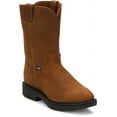 thumbnail image 1 of JUSTIN WORK Men's 10" Conductor Soft Toe Work Boot Bark - 4760, 1 of 7