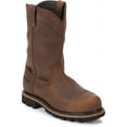 thumbnail image 1 of JUSTIN WORK Men's 10" Pulley Composite Toe Waterproof Work Boot Brown - WK4630, 1 of 7