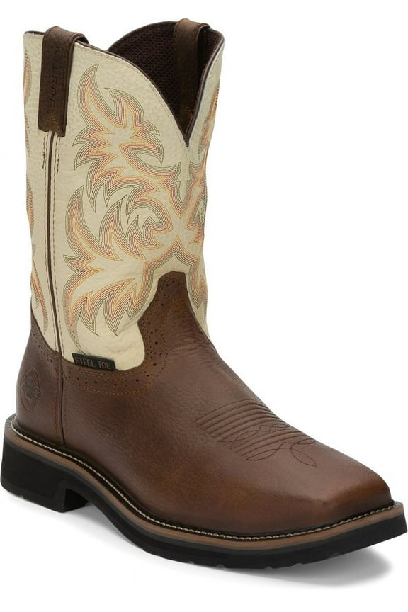 WORK Mens 11" Driller Steel Toe Work Boot Copper - WK4684 8 COPPER