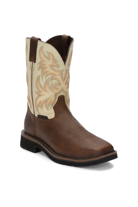 WORK Mens 11" Driller Steel Toe Work Boot Copper - WK4684 9.5 COPPER