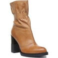 thumbnail image 1 of JUSTINREESS Harmonee Women's Rugged Leather Pull On Boot In Tan Size 10, 1 of 6