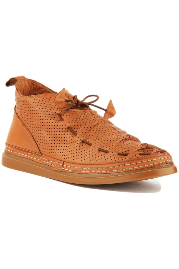 Lia Women's Side Zip Casual Ankle Boot In Tan Size 5