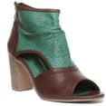 thumbnail image 1 of JUSTINREESS Monica Women's Heeled Perforated Sandal In Green Size 9, 1 of 6
