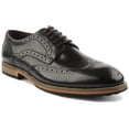 thumbnail image 1 of JUSTINREESS Rudolph Men's Leather Lace Up Brogue Shoes In Black Size 9, 1 of 6