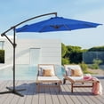 thumbnail image 1 of JUSTLET 10' Outdoor Hanging Offset Cantilever Umbrella for Patio(No Base), Royal Blue, 1 of 9