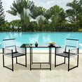 JUSTLET 3 Piece Outdoor Dining Table Sets, Patio Bar Dining Set Patio