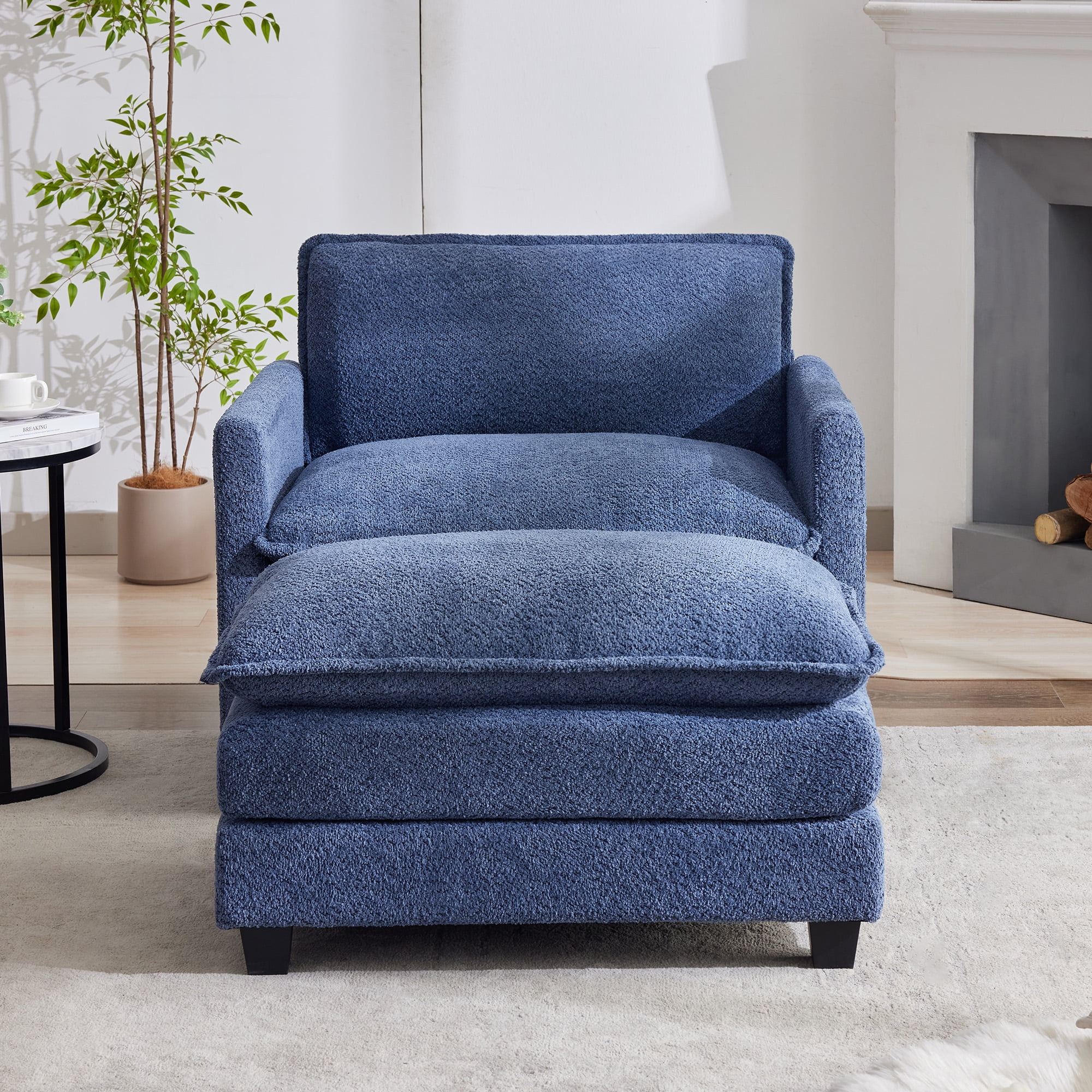 Zimtown L-Shaped Convertible Sectional Sofa with Ottoman Zimtown L-Shaped Convertible Sectional Sofa with Ottoman