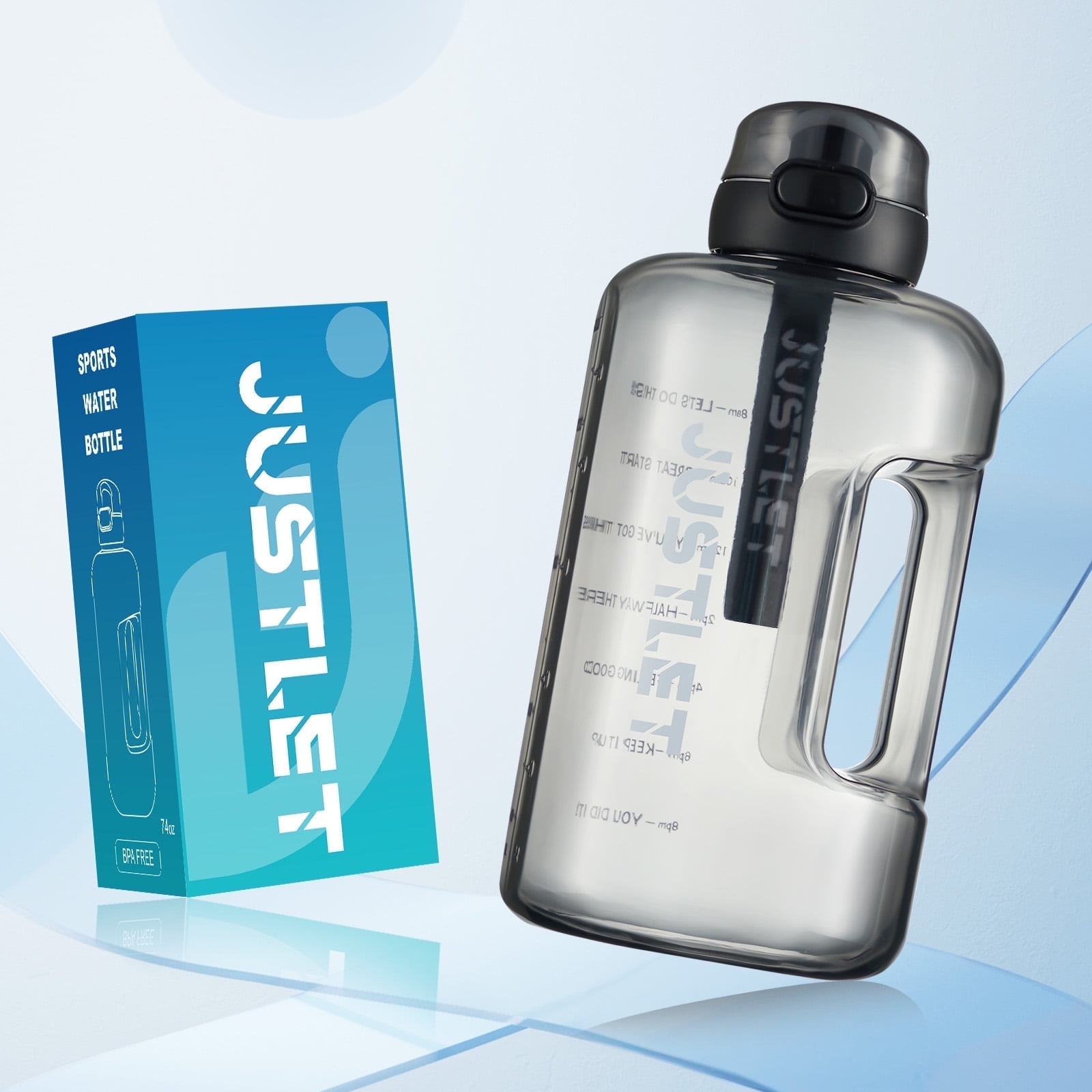 Thermos Nissan Intak Hydration Water Bottle with Meter, Blue
