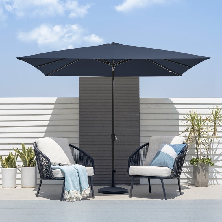 8 foot blue patio umbrella AreShark 8'x10' 2 Tiers Rectangular This solar Shade Legacy Series 8.5ft Patio
