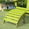 thumbnail image 1 of JUSTLET Foldable Footstool/ Ottoman for Adirondack Chairs - HDPE Material, All - Weather & Waterproof, Apple Green, 1 of 8