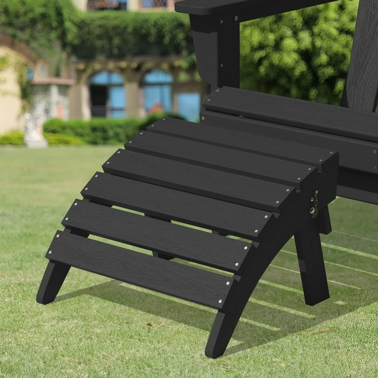 Adirondack Chairs Folding Adirondack Ottoman Hdpe Weather Outdoor