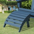 thumbnail image 1 of JUSTLET Foldable Footstool/ Ottoman for Adirondack Chairs - HDPE Material, All - Weather & Waterproof, Navy Blue, 1 of 8