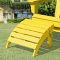 thumbnail image 1 of JUSTLET Foldable Footstool/ Ottoman for Adirondack Chairs - HDPE Material, All - Weather & Waterproof, Lemon Yellow, 1 of 8