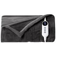 thumbnail image 1 of JUSTLET Heated Blanket Full, 72"x84" Double-sided Flannel Electric Blanket, 9 Heat Levels & 2-10 Hours Auto shut-off, over-heat protection, machine washable,Dark Grey, 1 of 7
